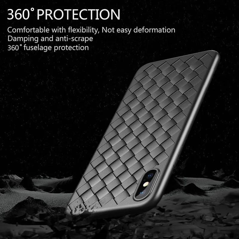 Новый чехол для телефона Apple iPhone 6 6s 7 8 Plus Capa 2018 роскошный BV сетка плетение