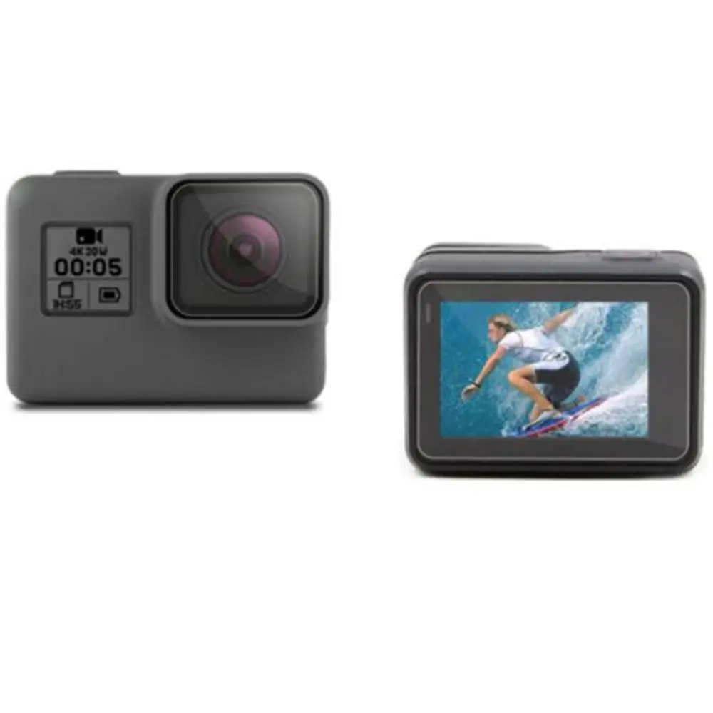 Защитный чехол из закаленного стекла для GoPro Go pro Hero5 Hero6 Hero7 Hero 5/6/7 черная