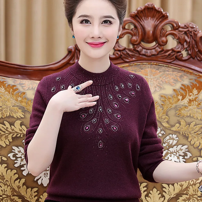 Свитер женский кашемировый с высоким воротником короткий теплый Осень-зима 2019 |