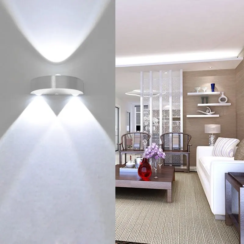 Современный 9 Вт Wandleuchte светодиодный Wandlampe Treppenhaus Licht вверх вниз Innenleucht