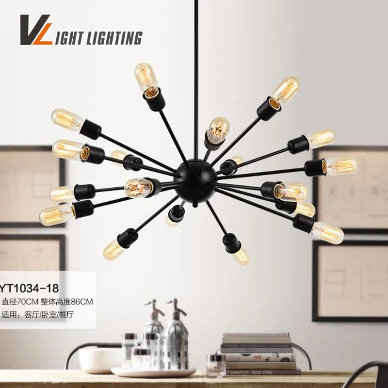 Vintage Chandelier Pendente De Teto Home Decor Verlichting Hanglamp Lampadari Loft Iluminacion Lampen Industrieel Pendant Lamp | Освещение