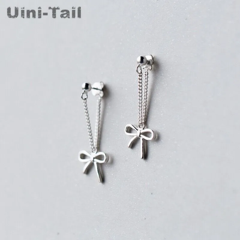 Женские серьги подвески Uini Tail из стерлингового серебра 925 пробы Простые Модные