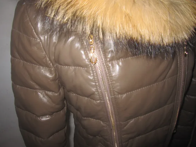 Новое модное женское пуховое пальто из натуральной овечьей кожи капюшон с натуральным мехом мужская куртка хаки верблюжья теплая парка high street