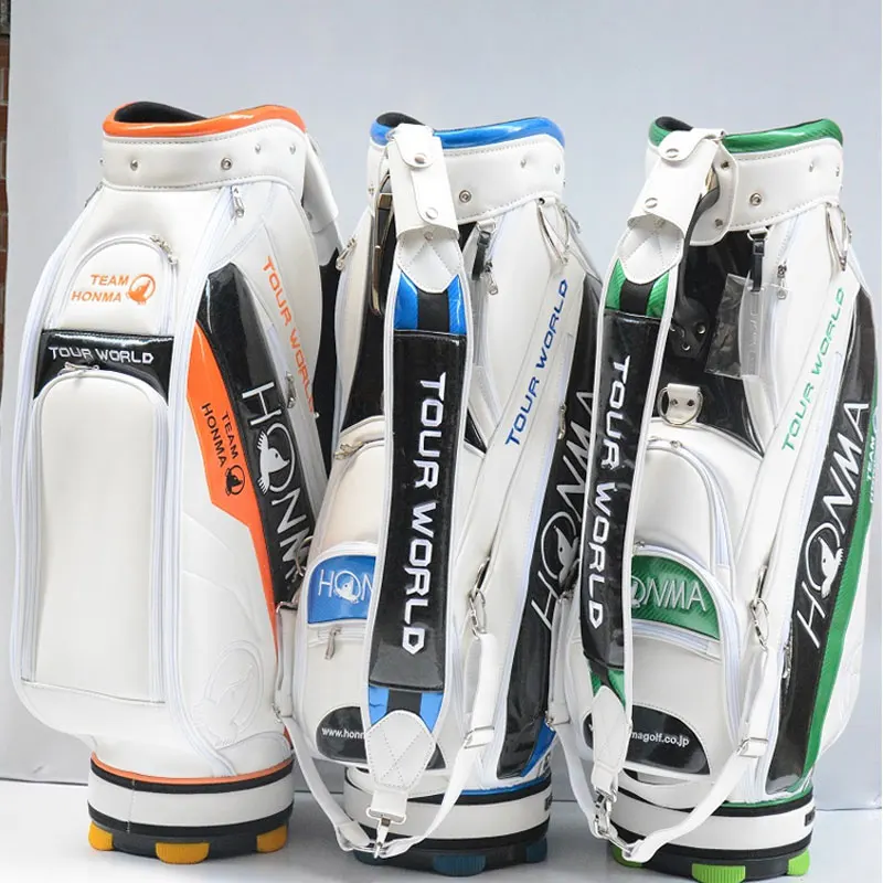 

New Men Golf Bag High Quality PU Golf Clubs Bag in Choice 9 Inch HONMA Golf Cart Bag Free Shipping