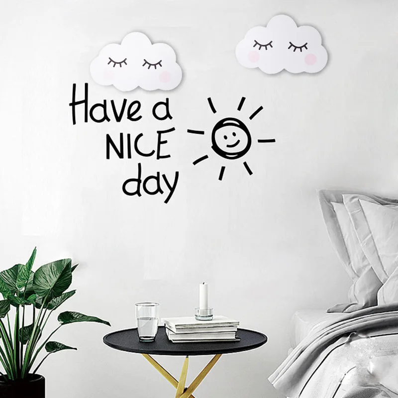 Скандинавская декорация для дома крепление на стену в виде облака креативная