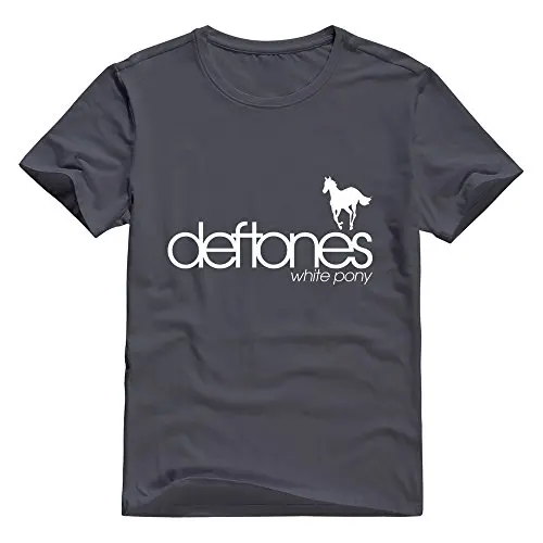 Мужская Deftones Рок Группа White Pony Горячая Тема О Образным Вырезом Майка Черный|t shirt