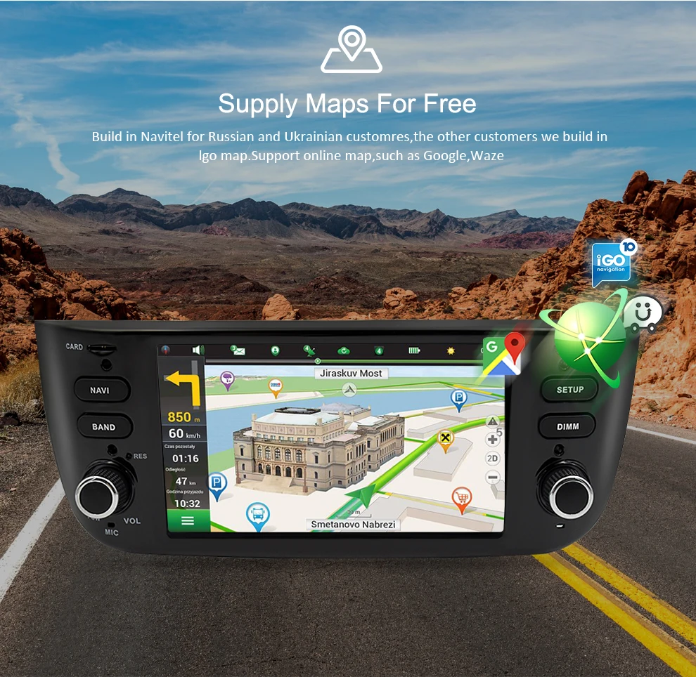 Автомобильный стереоплеер с восьмиядерным процессором Android10.0 для Fiat Grande Punto Linea