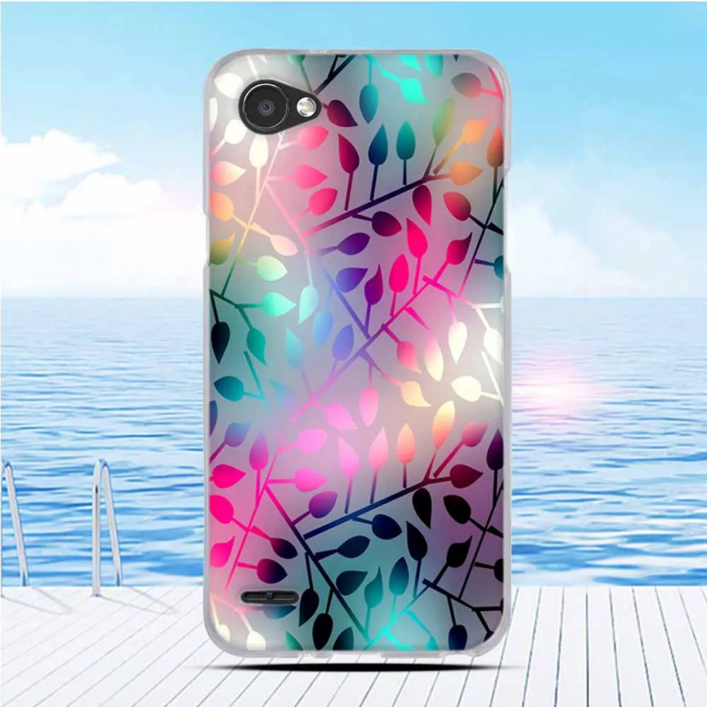 Soft TPU FOR Capa LG Q6 Case Cover Painted Phone Q6A Alpha M700 Plus X600 Back Protective | Мобильные телефоны и