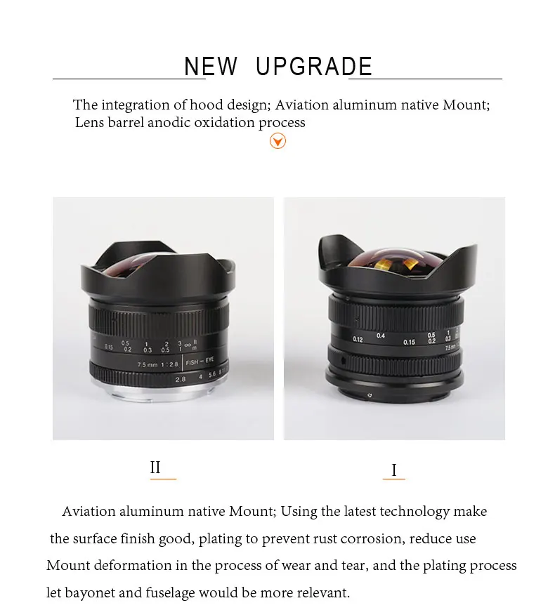 7artisans 7,5 мм f2.8 рыбий глаз 180 APS-C ручной фиксированный объектив для Sony E Mount Canon EOS-M Mount Fuji FX M4/3 Mount