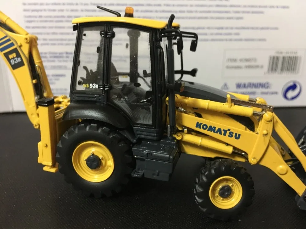Редкий! Komatsu WB93R-8 экскаватор-погрузчик 1:50 масштаб литья под давлением универсальные хобби UH8142