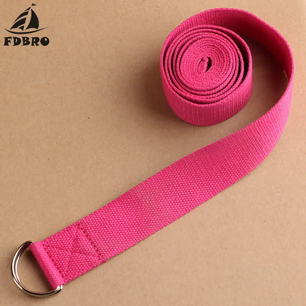 Ремень для йоги FDBRO регулируемый спортивный ремень наплечный эластичный занятий