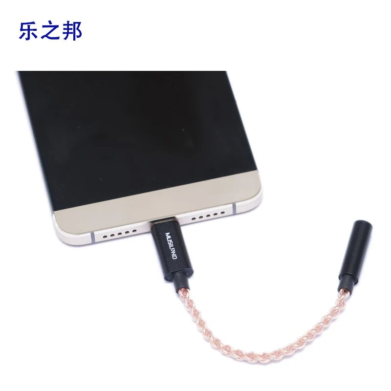 Musiland MU1 TYPE-C Портативная звуковая карта кабель для наушников 3,5 мм гарнитура адаптер декодирует для мобильного телефона
