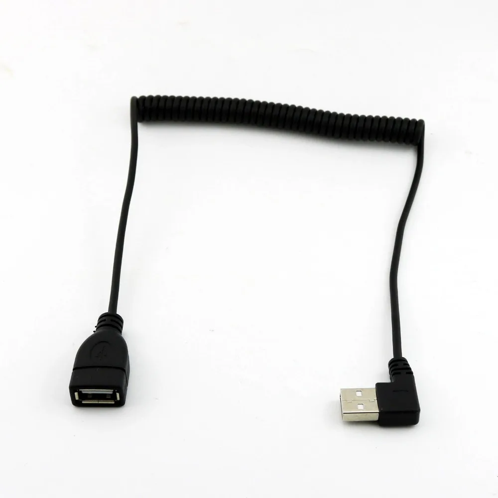 Спиральный адаптер соединитель 10x USB 2 0 A Мама папа кабель шнур 1 5 м левый/правый