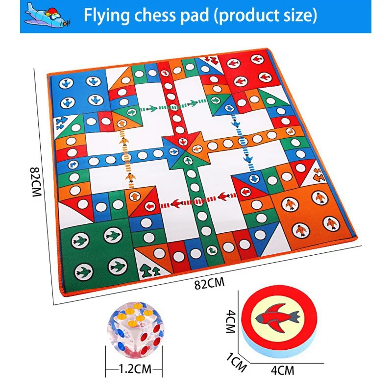 1Set 82*82cm Baby Aeroplane Chess Crawl Puzzle Mat Flying Waterproof Play Game Children Educational Toys | Игрушки и хобби