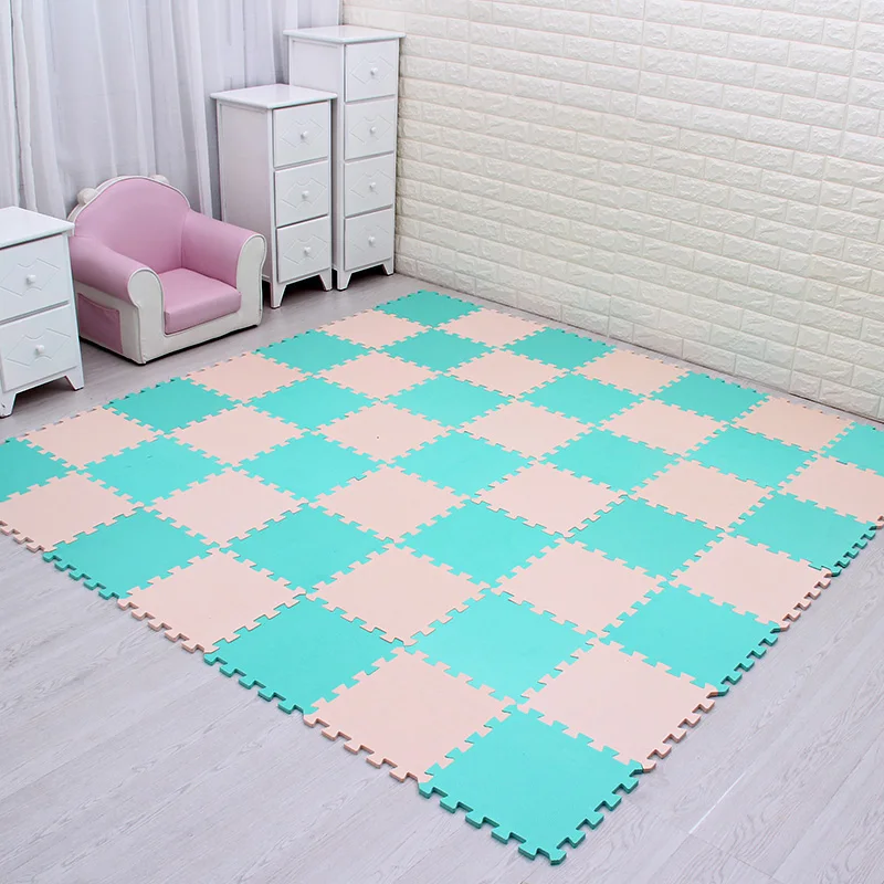 

meiqicool baby EVA Foam Play Puzzle Mat/ 18 or 24/lot Interlocking Exercise Tiles Floor Carpet Rug for Kid,Each 29cm*0.8cm