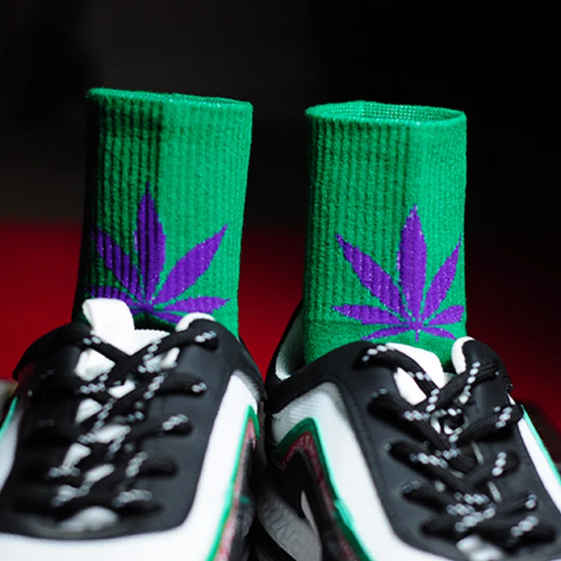 Новинка зима осень хлопок Харадзюку скейтборд хип хоп кленовый лист buccaneer