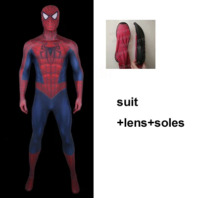 suit eyes soles Герой зрелище Одежда высшего качества 3D принт «Человек-паук»; Косплэй костюм Тоби костюм Человека-паука из спандекса костюм raimi костюм Человека-паука, изготовленные на заказ для мужчин - Цвет: suit eyes soles