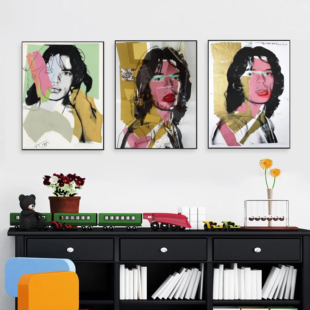 Andy Warhol Mick Jagger натюрморт абстрактная живопись маслом Рисование Искусство спрей