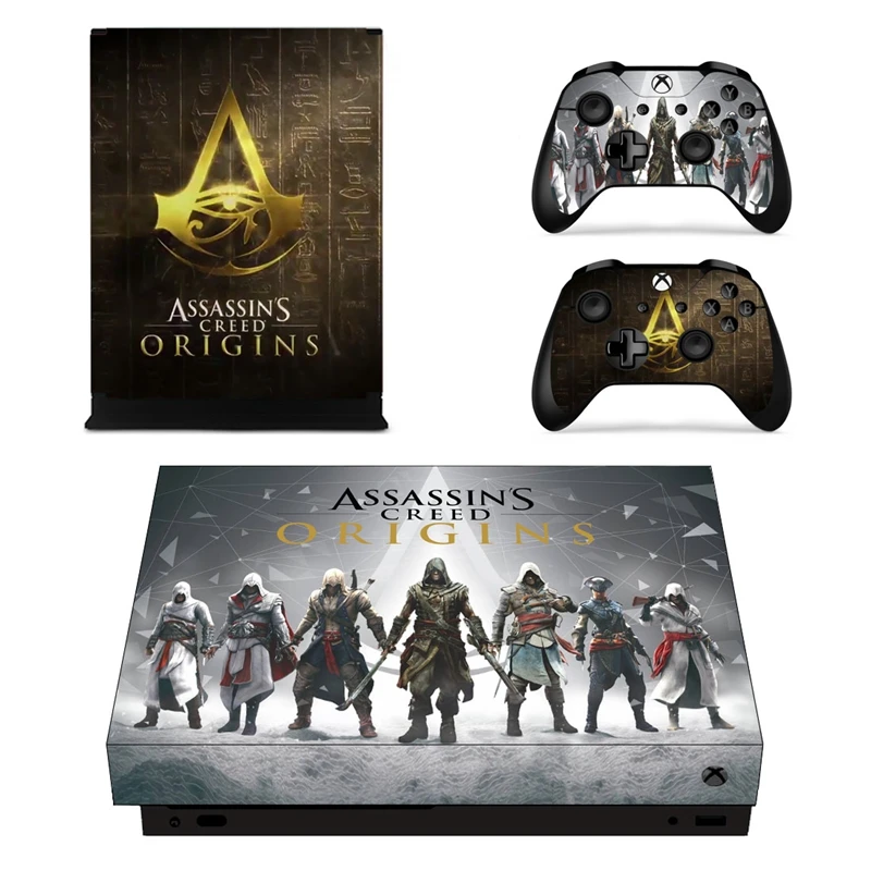 Homereally Наклейки Xbox One X Стикеры кожи для Microsoft Xbox One скины Вашему вниманию Assassin'screed для Xbox One X консоли и контроллер