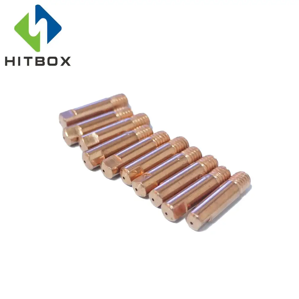 HITBOX Mig факельный пистолет советы AK15 свяжитесь расходных материалов 0,8 мм/1,0 мм Тип MB15 факел советы 10/20 пары детских брюк в лоте