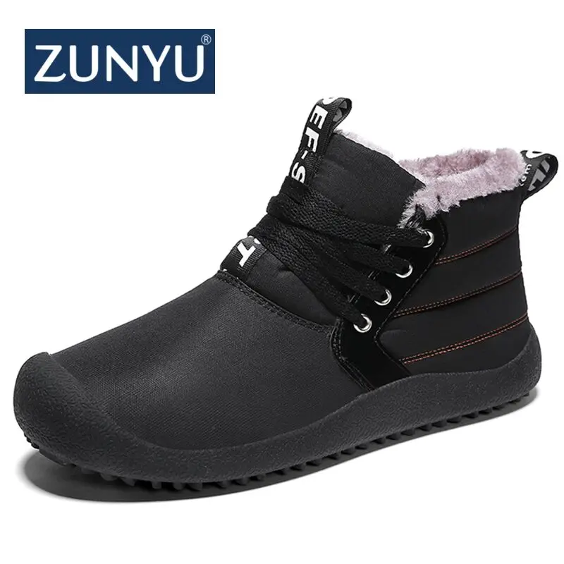 ZUNYU/супер теплые мужские зимние ботинки для мужчин непромокаемые Новинка 2019 года