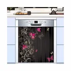 Оптовая продажа, самоклеящаяся 3d-наклейка в виде бабочки для холодильника