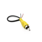 0,3-ft RCA Штекерный аудиовидео кабель для неизолированного провода для Динамика сабвуфера автомобильной камеры