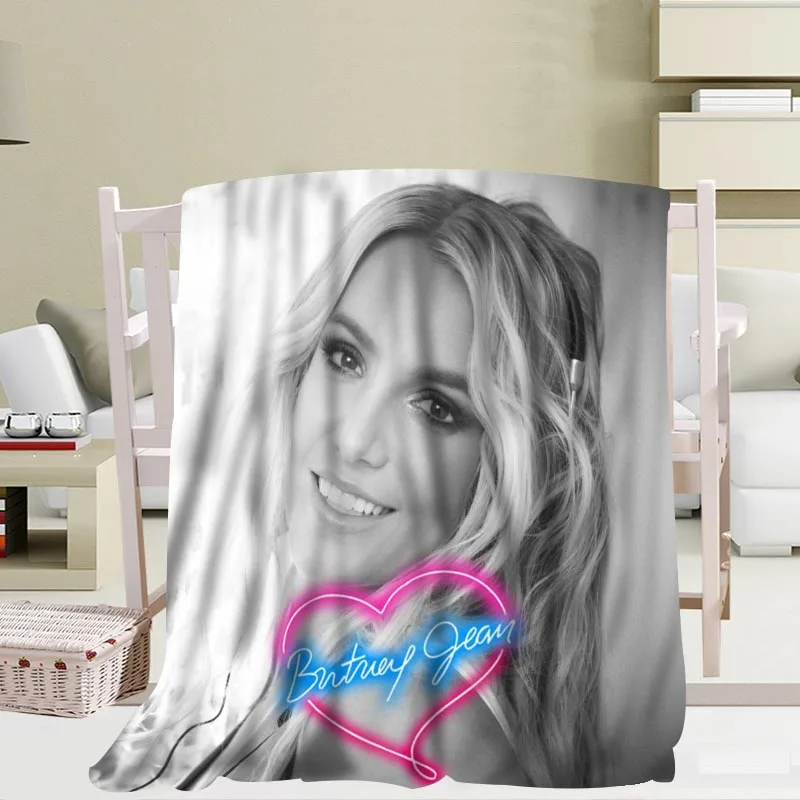 Пользовательское одеяло Britney Spears s дорожный диван Коралловое Флисовое мягкое