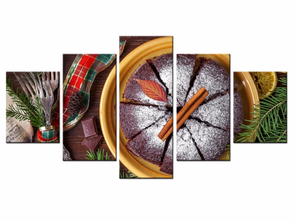 5 Панель современный Печатный вкусная еда постер серии картина холст искусство