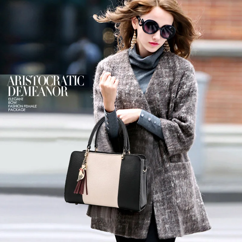 Летние женские броские цветные кожаные сумки повседневная Вместительная