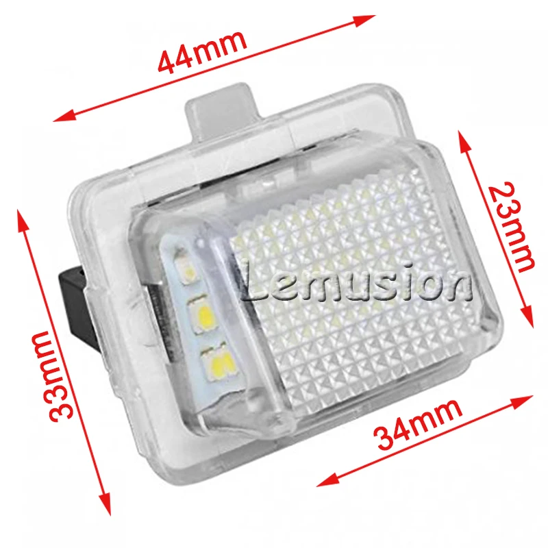 1 пара Автомобильный светодиодный номерной знак светильник дневные ходовые огни