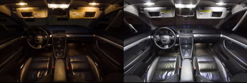 Подходит для Audi A5 S5 08-12 белыми светодиодными лампами интерьер посылка комплект 8T3 спереди и сзади купола карты под дверь колбы для лампы на замену