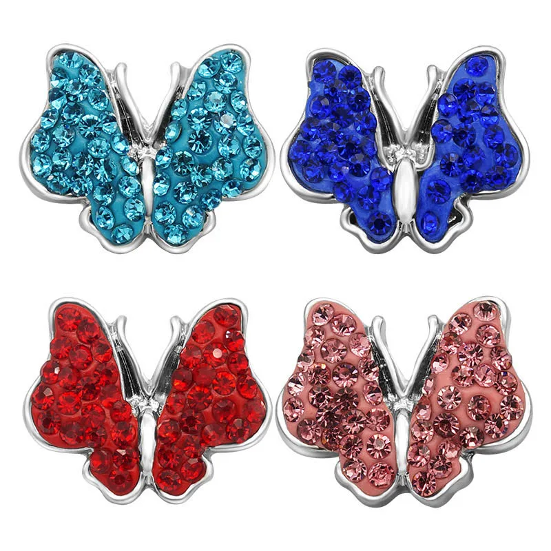 KZ2125 новые модные яркие красочными бабочками и бантиками Стразы глины ручной 18 мм