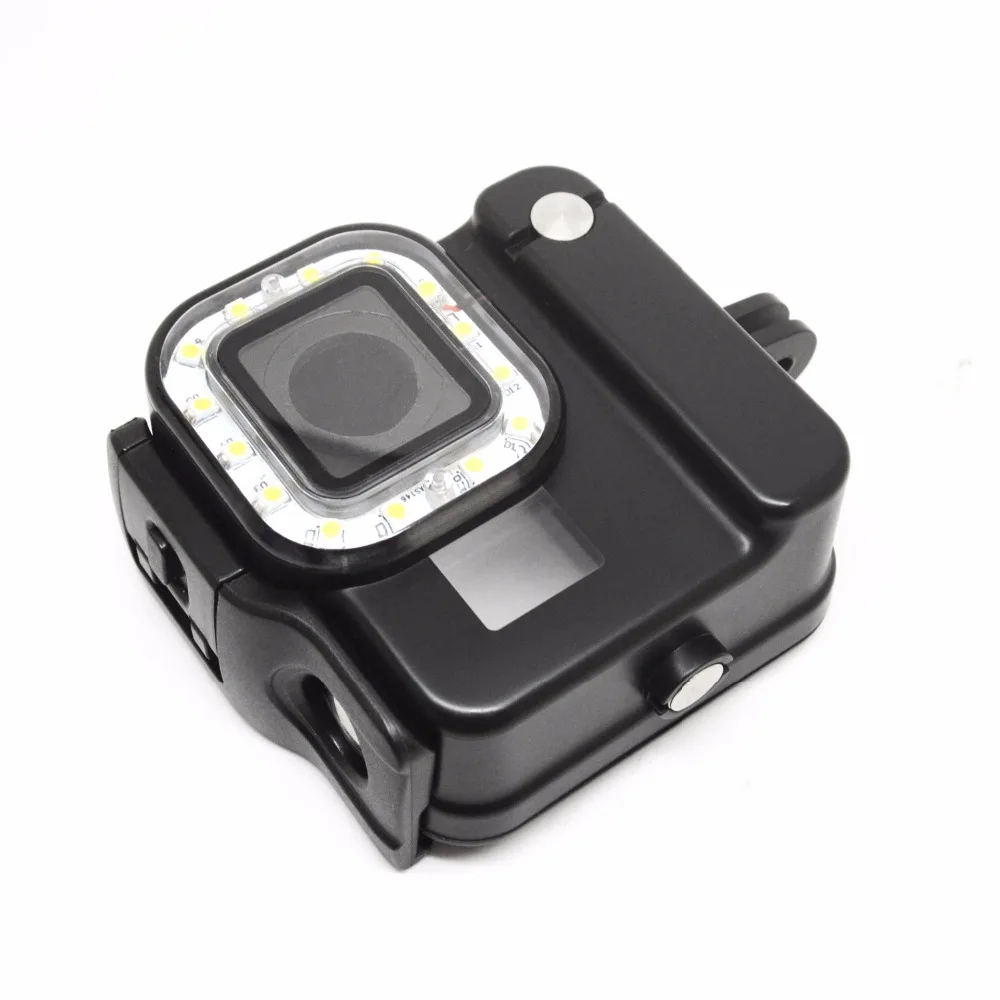 2 в 1 водонепроницаемый чехол + светодиодный фонарик для Gopro Hero 6 5 Подводные детали
