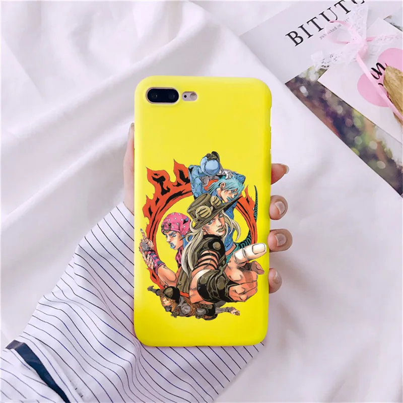 TPU JoJo невероятное приключение убийца queen Caso телефон чехол для телефона пункт O iphone Da iphone XR XS MAX X 8 Plus 7 Алем de 6S плюс 6S 5 - Цвет: TPU