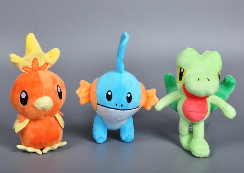 2016 карманные монстры XY плюшевые игрушки милые Treecko Torchic Mudkip Косплей Мягкие куклы