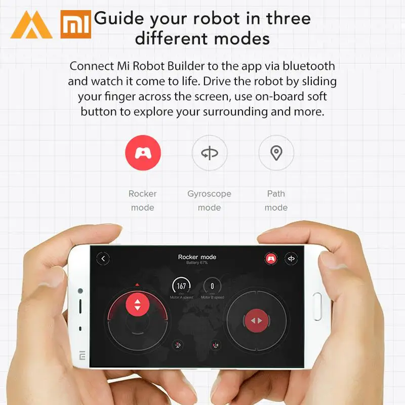 Xiaomi MITU Robot Builder DIY Building Blocks Bluetooth 4.0 Programmable Smart Track Kit APP Xioami Xiomi Mi | Электроника
