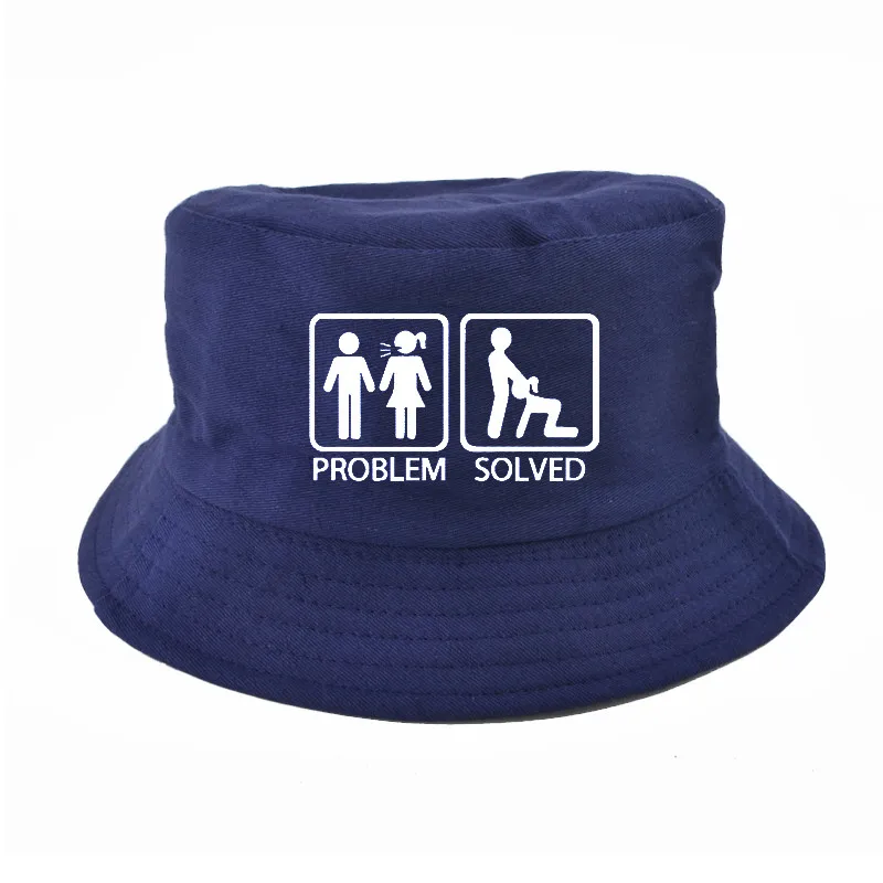 Проблема решена ведро шляпа harajuku поп Рыбак кепки Летняя мода Snapback шляпы