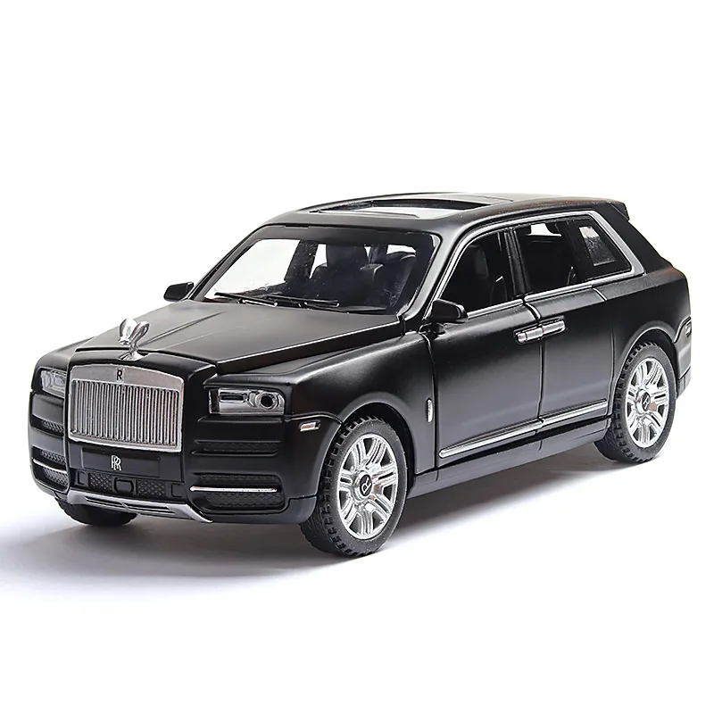 black 1:32 Rolls-Royce Cullinan Diecasts& Toy Vehicles модель автомобиля со звуком и светильник коллекция автомобиля игрушки для мальчика Детский подарок - Цвет: black