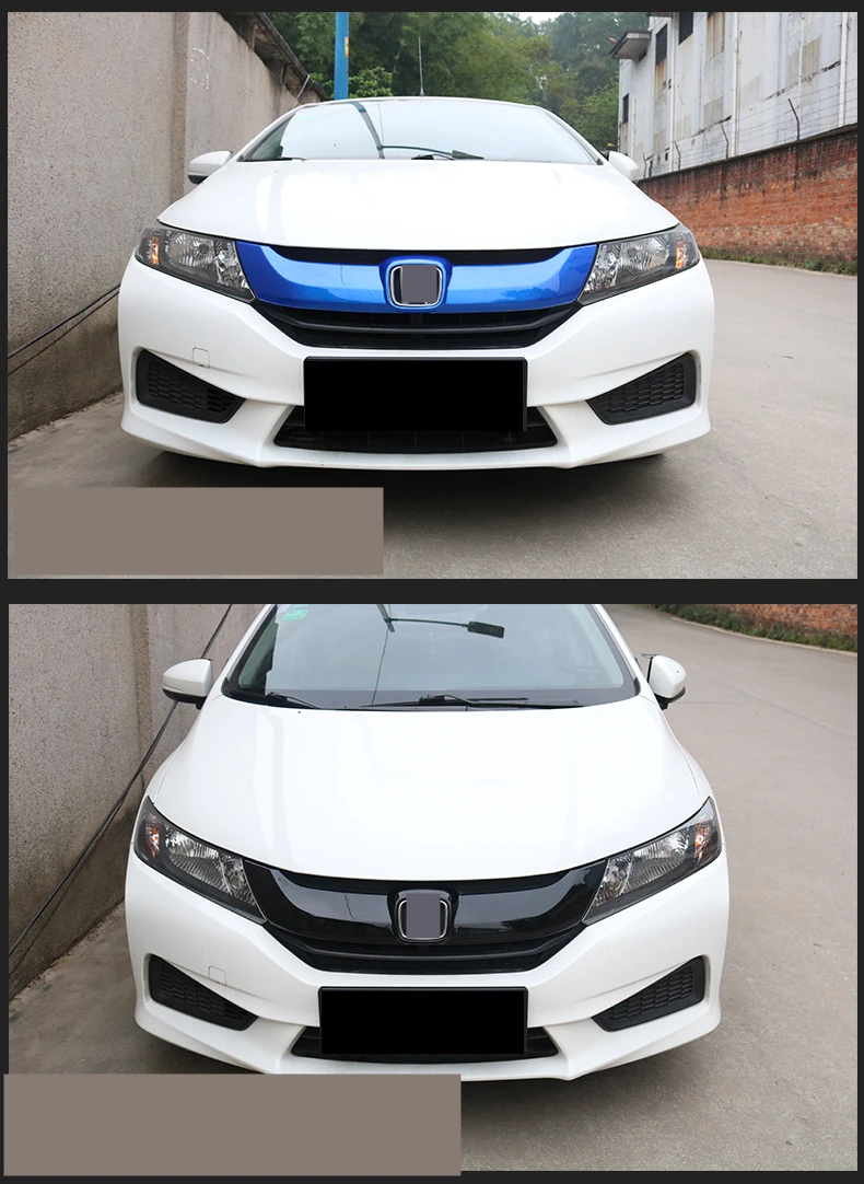 Для Honda City- бампер воздухозаборная решетка Планки передняя решетка полосы центр гоночный Чехол украшения аксессуары