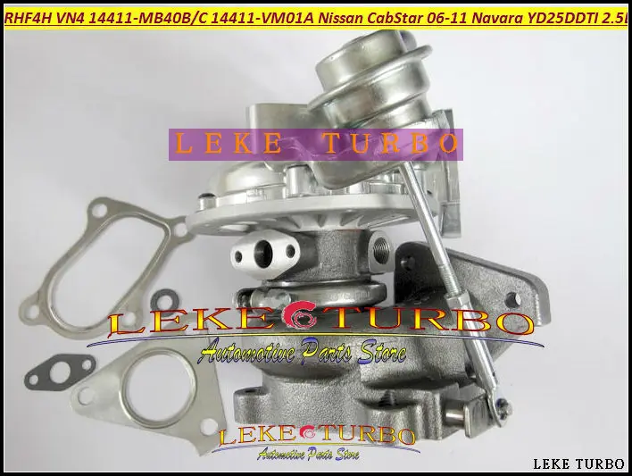 Турбокомпрессор Turbo RHF4H VN4 14411-MB40B 14411 MB40B 14411MB40B для NISSAN CabStar 2006-11 Navara D22 YD25DDTI DCI л л.с. |