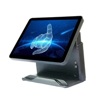 free shipping 15 inch pos system touch cash register all in one pc cheapest pos pc with cash register software