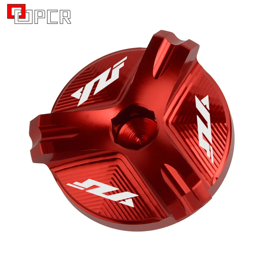 YZF LOGO Red Для Yamaha R1 R3 R6 YZF-R3 YZF-R6 YZF-R1 YZF-R25 MT07 MT-07 Машинное масло фильтр чашка Заглушка Крышка винт аксессуары для двигателя - Цвет: YZF LOGO Red