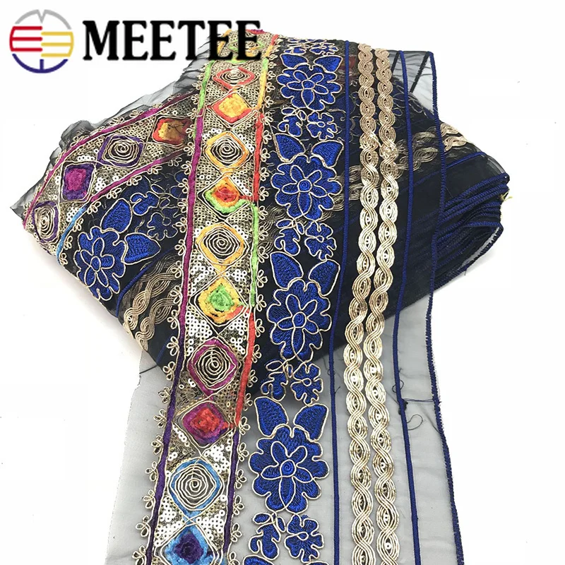 Декоративная тесемка для сценической одежды кружевная отделка 2 метра 17