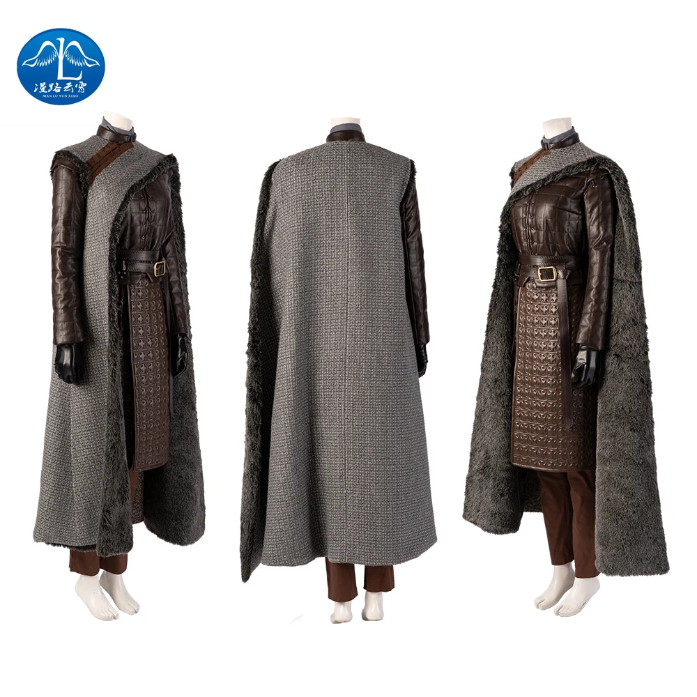 Manluyunxiao, костюм из Игры престолов, Melisandre Arya Stark, костюм для косплея, для взрослых, на Хэллоуин, Рождество, искусственная кожа, для женщин