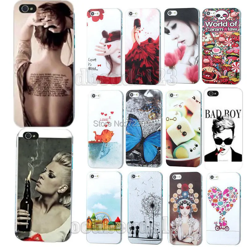 Мода красочные картины трудно шт пластик Телефон Shell Капа крышка для iphone 4 4S