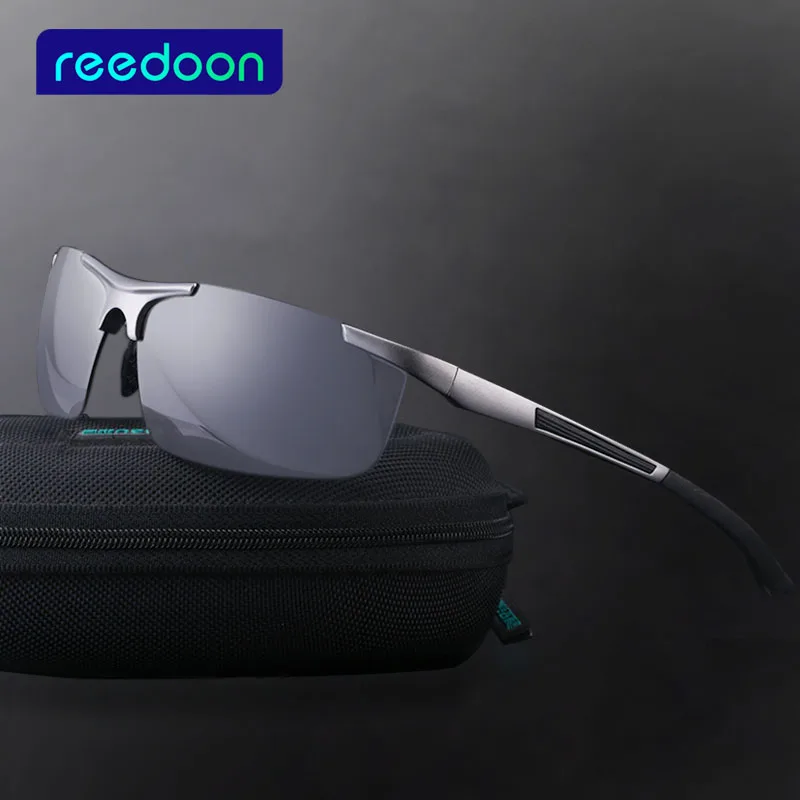 Мужские солнцезащитные очки с поляризацией REEDOON алюминиевые дорожные для