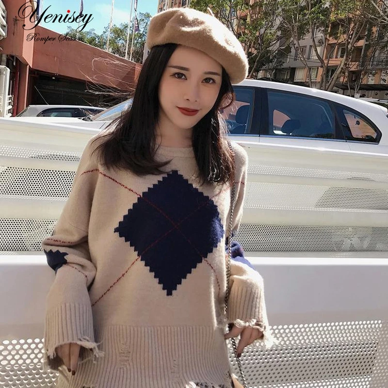 Корейский стиль свободный осенний зимний новый женский модный Осенний шикарный