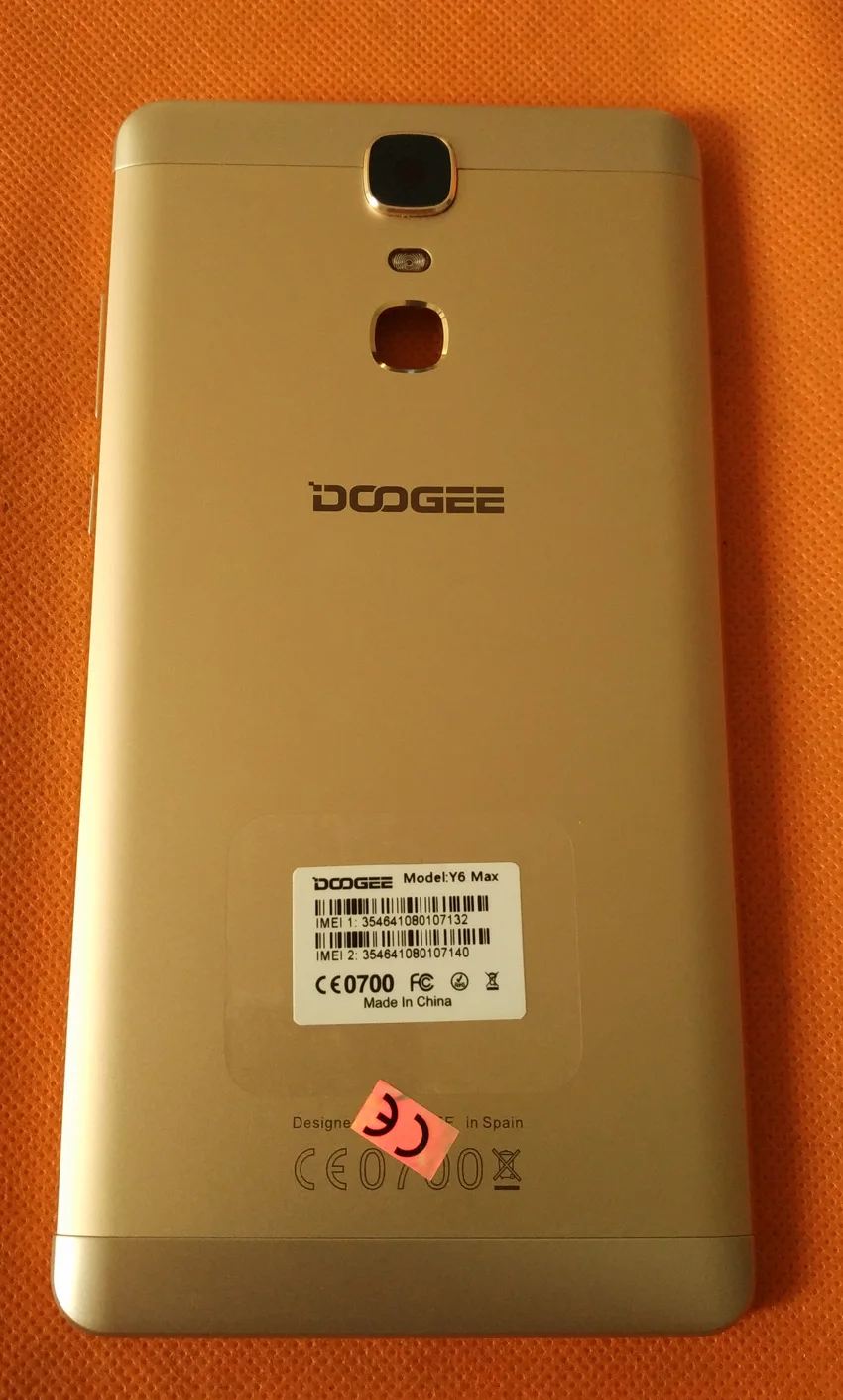 Оригинальный чехол для задней батареи б/у + стекло камеры DOOGEE Y6 Max 6 5 дюйма MTK6750