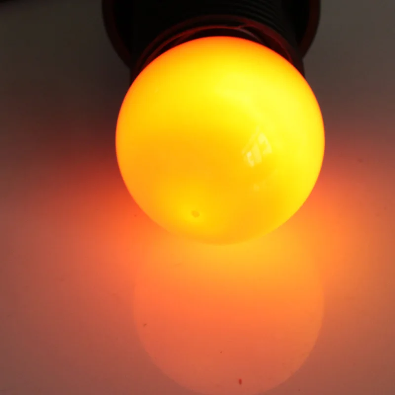 orange Ампульная RGB Светодиодная лампа E27 B22 12v 24v 110v 220v Мини водонепроницаемый красочный маленький светильник 0,5 W декоративный энергосберегающий светильник ing - Испускаемый цвет: orange